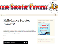 Tablet Screenshot of lancescooterforums.com